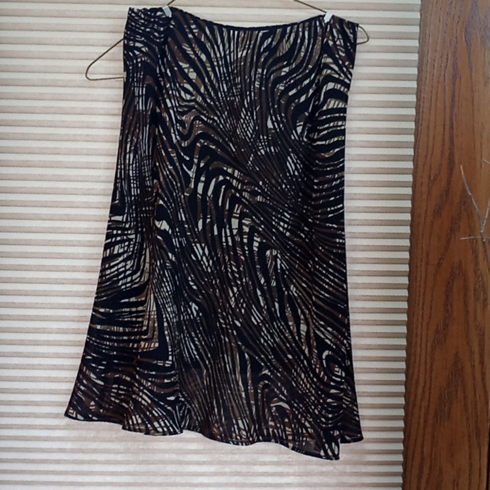 George Black/Brown/ Beige Size 8 Skirt